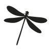 Silhouette Dragonfly Digital Embroidery File