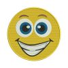 Beaming Smiling Face With Big Eyes Yellow Emoji Embroidery Design