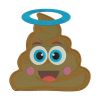 Happy Poop Emoji embroidery Design