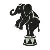 Circus Elephant Machine Embroidery Design | Animal PES Embroidery File | Elephant Embroidery Design