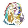 Cavalier Applique Embroidery Design | Animal PES Embroidery File | Dog Embroidery Design | Pet Animal Applique File