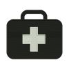 Emergency Fire First Aid Box Icon Kit Embroidery Design