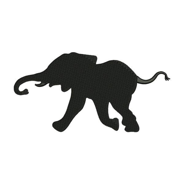 baby elephant silhouette