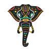 Indian Elephant Face Embroidery Design | Animal PES Embroidery File | Elephant Machine Embroidery File