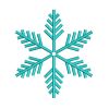 Gorgeous Leaves Stem Snowflake Embroidery Design