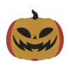 Grinning Jack o Lantern Pumpkin Face Halloween Embroidery Design