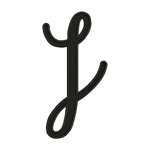 Alphabet J Embroidery Design