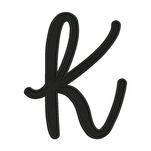 Alphabet K Embroidery Design