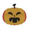 Laughing Jack o Lantern Pumpkin Face Halloween Embroidery Design