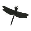 Dragonfly Silhouette Embroidery Design