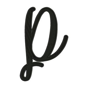 Letter P Embroidery Design