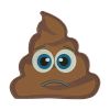 Pile of Poo Slightly Frowning Face Emoji Embroidery Design