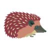 Pink and Red Porcupine Embroidery Design
