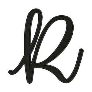 Letter R Embroidery Design
