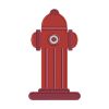 Red Fire Hydrant Water Fire Fighting Equipment Embroidery Design
