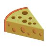 Savory Slice of Cheese With Holes Embroidery Design