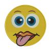 Smiling Face With Female Mouth and Tongue Emoji Embroidery Design