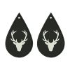 Staggering Reindeer Earrings Silhouette Embroidery Design