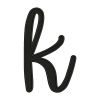 Lowercase Alphabet K Embroidery Design