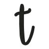 Lowercase Letter T Embroidery Design