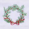 Fancy Christmas Garland Embroidery Design