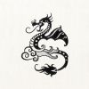 Fun and Creative Dragon Embroidery Design