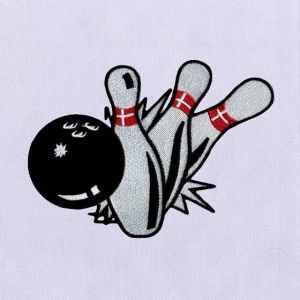 Bowling Embroidery Designs