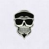Cool and Swagger Infused Skull Embroidery Design