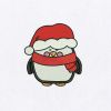Adorable Christmas Spirited Penguin Embroidery Design