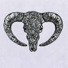 Dauntingly Potent Ram Embroidery Design
