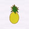 Succulent Yellow and Green Pineapple Embroidery Design
