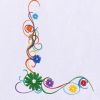Colorfully Vibrant Flower Border Embroidery Design