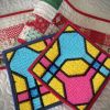Colorful Geometric Quilting Embroidery Design