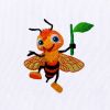 Chirpy and Cheerful Bee Embroidery Design