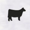 Black Heifer Embroidery Design | Animal PES Embroidery File | Silhouette Cow Embroidery Design | Farm Machine Embroidery File
