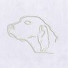 Dog Digital Embroidery Design | Animal PES Embroidery File | Pet Animal Machine Embroidery Design