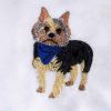 Yorkie Embroidery Design | Animal PES Embroidery File | Dog Machine Embroidery Design | Pet Embroidery File