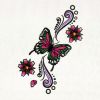 Beautiful and Vibrant Butterfly Embroidery Design