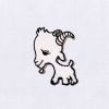 Naughty Miniature Goat Embroidery Design