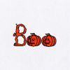 Boo Halloween Pumpkins Digital Embroidery Design