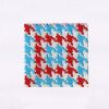 Pixel Red and Blue Quilting Embroidery Design
