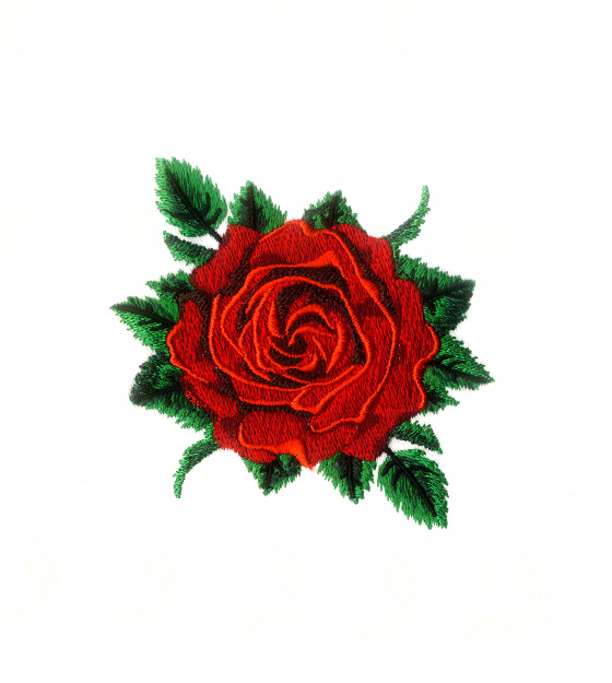 Beautiful Red Rose Flower Embroidery Design - DigitEMB