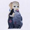 Dog Machine Embroidery Design | Animal PES Embroidery File | Pet Dog DST Machine Embroidery File