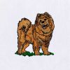Chow Chow Embroidery Design | Animal PES File | 4×4 Dog PES Embroidery Design | Pet Animal Machine Embroidery File