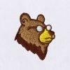 Brown Bear Embroidery Design | Animal Embroidery Design | Wildlife Embroidery Design | Bear Head Machine Embroidery File