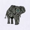 Mandala Elephant Embroidery Design | Animal PES Embroidery File | Elephant Digital Embroidery File