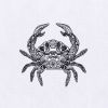 Beautifully Melancholy Crab Embroidery Design