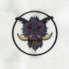 Angry Boar Embroidery Design | Wild Animal Embroidery Design | Hog Embroidery Design | Boar Machine Embroidery File