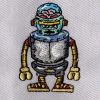 Futuristic Alien Robot Embroidery Design