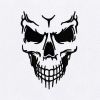 Looming Skeleton Face Machine Embroidery Design